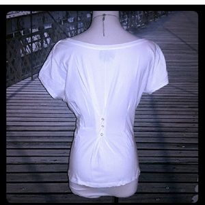 Anthropologie Deletta Hutton-back tee